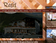 Tablet Screenshot of berghotel-rasis.at